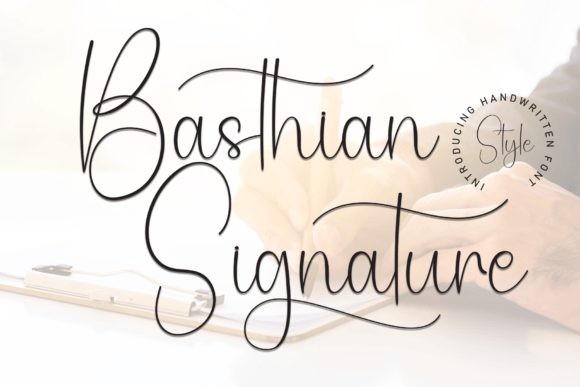 Basthian Signature: A Stylish Handwritten Font for Web Design
