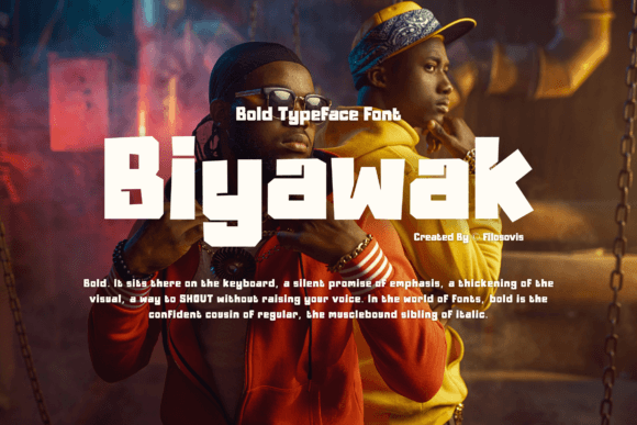 Biyawak: A Playful Slab Serif Font for Editorial Design