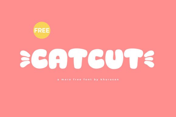 Catcut: The Modern Display Font for Handmade Labels and Signs