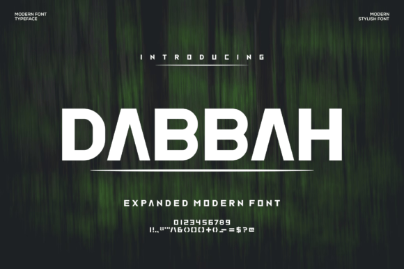 Dabbah Font for Bold Branding and Visual Impact