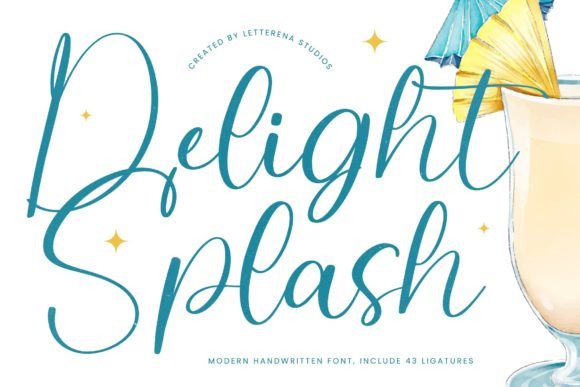 Delight Splash: A Playful Font for Handmade Creations
