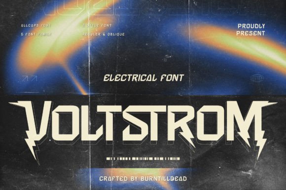 Discover Voltstrom: A High-Energy Typeface for Bold Branding