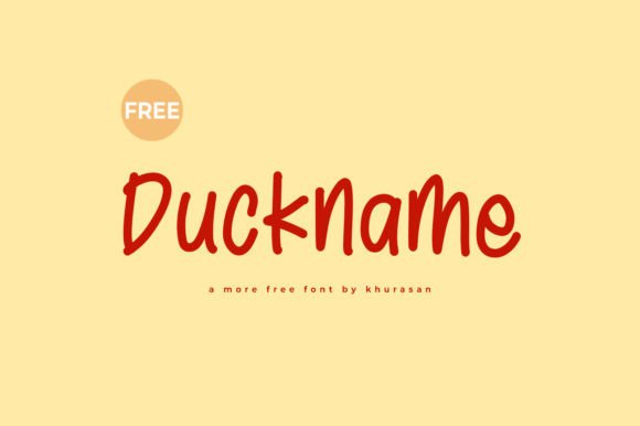 Duckname: The Modern Handwritten Font for Authentic Branding