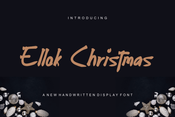 Ellok Christmas Font for Editorial Design
