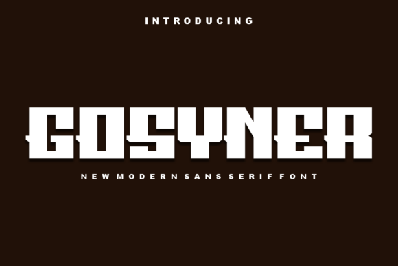 Gosyner: A Modern Sans Serif Font for Contemporary Design