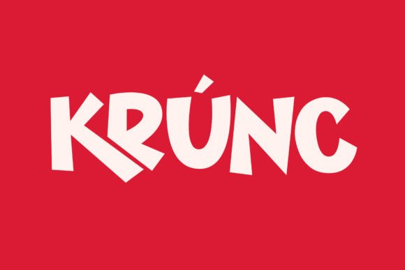 Krunc Bold Display Typeface for Impactful Branding