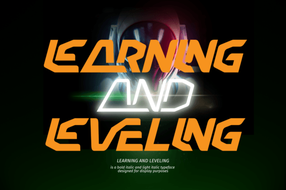 Learning and Leveling Font for Handmade Creations
