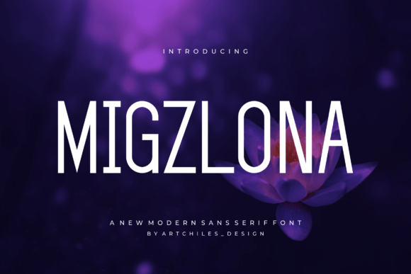 Migzlona Sans Serif Font for Modern Web Design