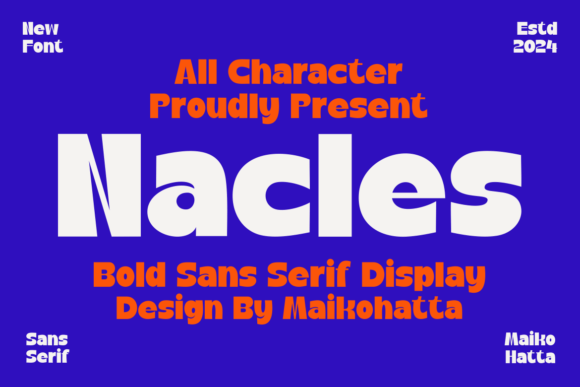 Nacles: A Bold Sans Serif Font for Modern Web Design