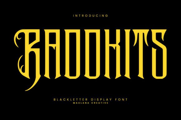 Raddkits: A Blackletter Font for Bold Branding