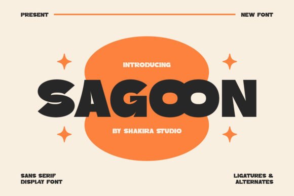 Sagoon – A Bold Sans Serif Font for Branding