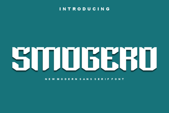 Smogero Font for Web Design: A Bold Display Typeface