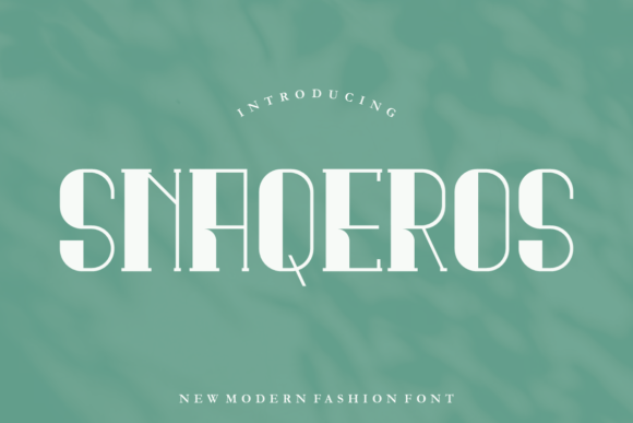 Snaqeros: A Modern Serif Font for Bold Branding
