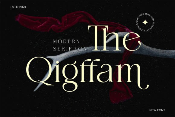 The Qigffam Serif Font for Modern Branding and Design