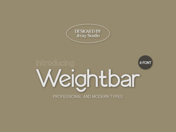 Weighbar: A Modern Sans-Serif Font for Branding Projects