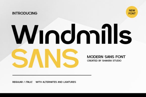Windmills Font for Modern Campaign Design