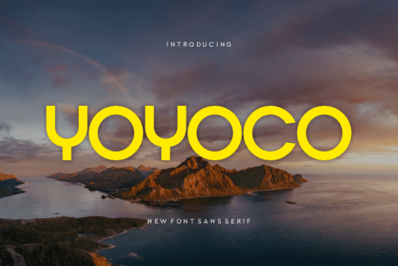 Yoyoco: A Modern Sans Serif Font for Clean Editorial Design